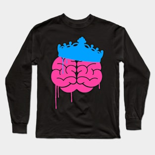 Brain Crown Long Sleeve T-Shirt